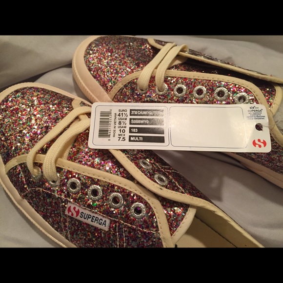 Superga glitter sneakers NWT - Picture 4 of 5